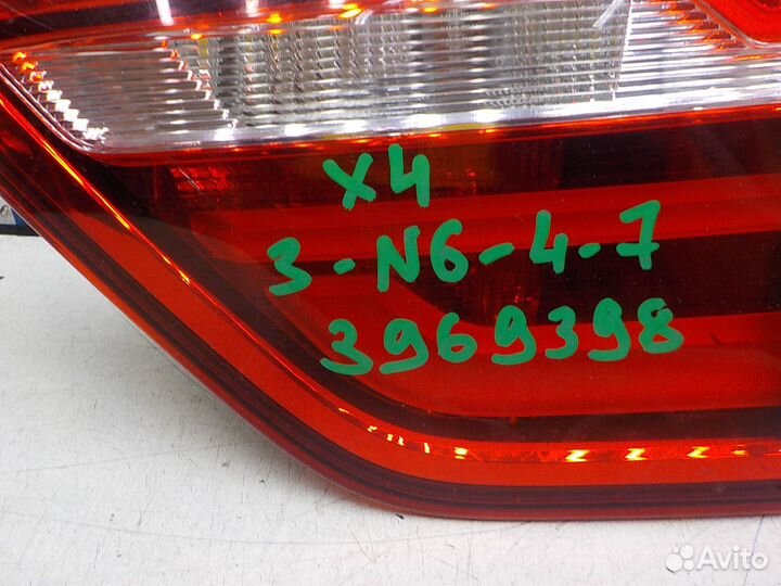Фонарь задний правый внутренний BMW X4 F26 2014