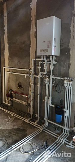 Сантехник, опрессовка систем отопления, водопровод