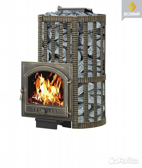 Печь банная везувий Ураган Ковка 22 (205)