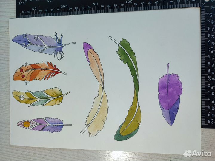 Рисунки акварелью