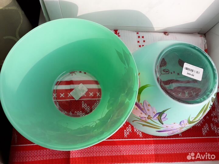 Салатники глубокие стеклянные, новые