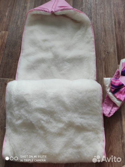 Зимний конверт на выписку(без шапочки)