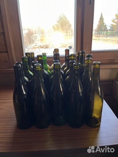 Продаю б/у винные бутылки объемом 0,75