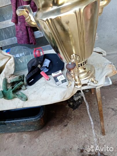 Самовар на дровах старинный