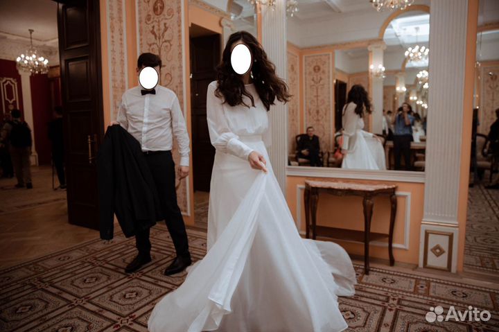 Свадебное платье в стиле ампир рустик 42