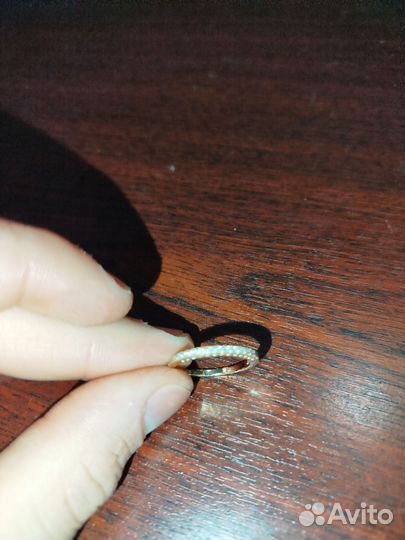 Позолоченное кольцо серебро 81 проба