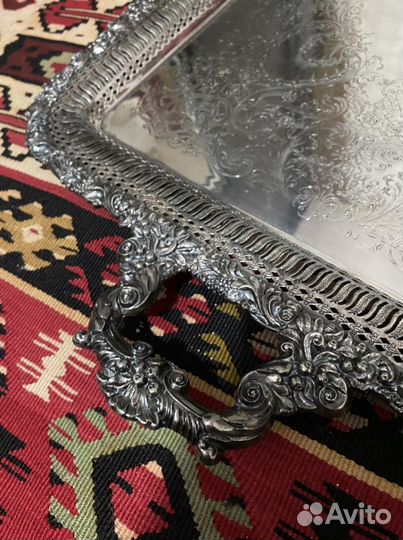 Поднос старинный, английский