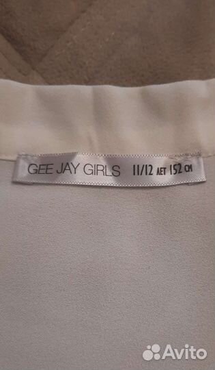 Блузкая белая 146 152 Глория джинс