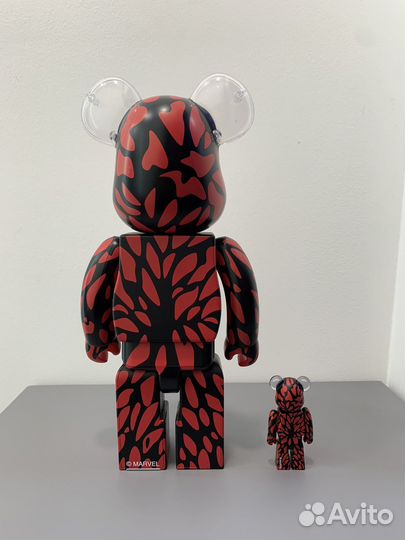 Bearbrick x Marvel Carnage 400 оригинал