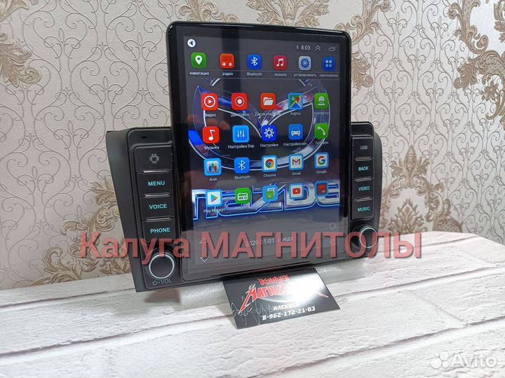 Магнитола Mazda 3 bk android Tesla новая