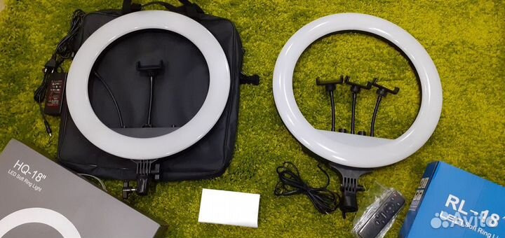 Большие кольцевые лампы студийные 45см +Штатив