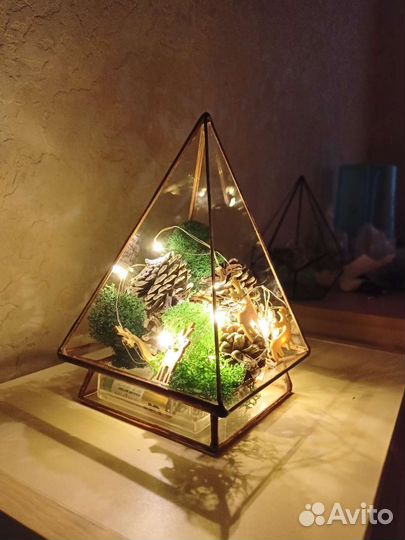 Ёлочка из стекла, ночник, подарок (Зеленодольск)