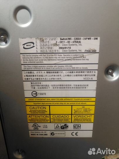 Коммутатор Cisco Catalyst 3550 series