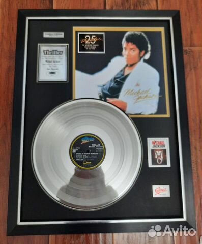 Золотой винил Michael Jackson 'Thriller' объявление продам