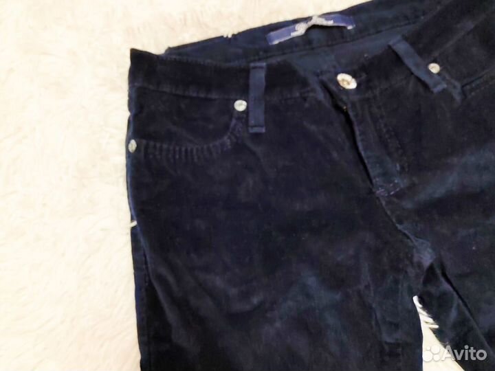 Вельветовые брюки р 40 42 Gloria jeans синие