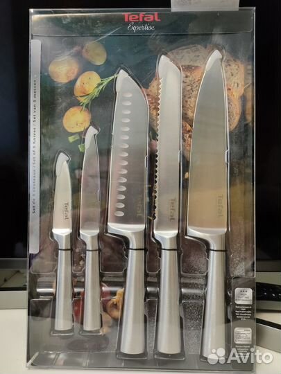 Набор ножей Tefal Expertise (5 ножей) новый