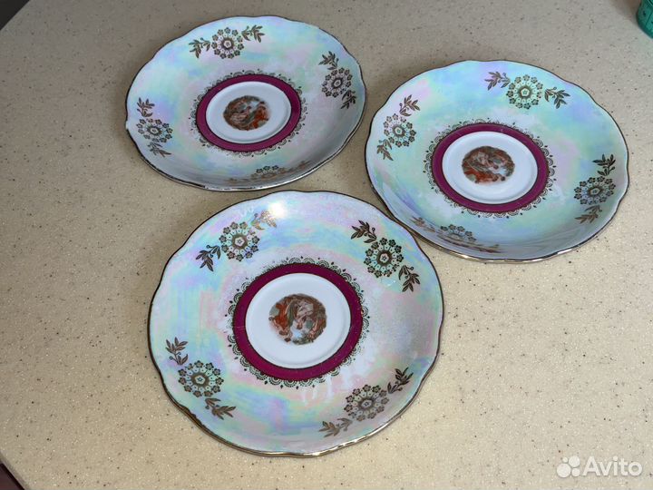 Блюдца от сервиза мадонна 2 шт в наличии