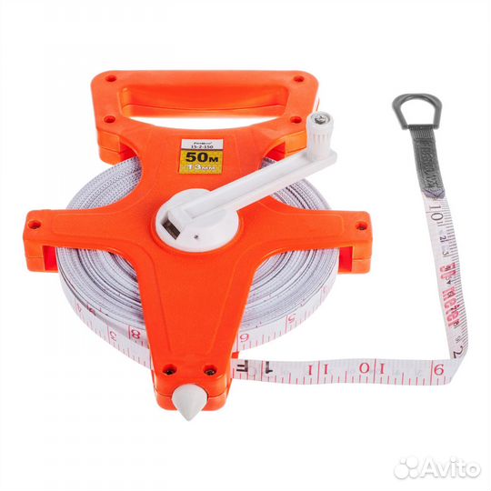 Мерная лента, 50м фиберглас., открытый корпус