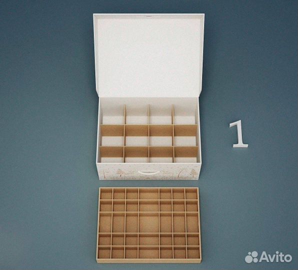 Коробка для хранения елочных игрушек №2 для шаров