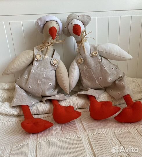 Кукла тильда-гуси-интерьерные