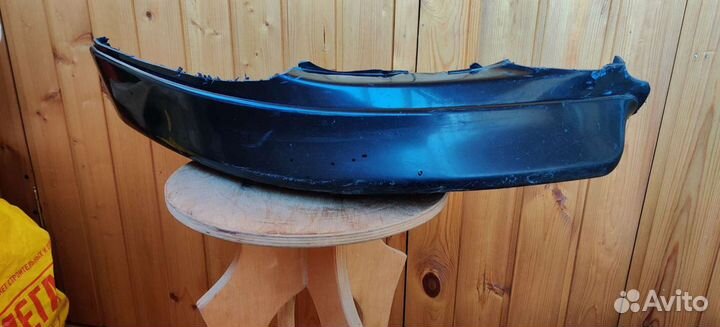 Клыки бампера Lancer X оригинал черный цвет