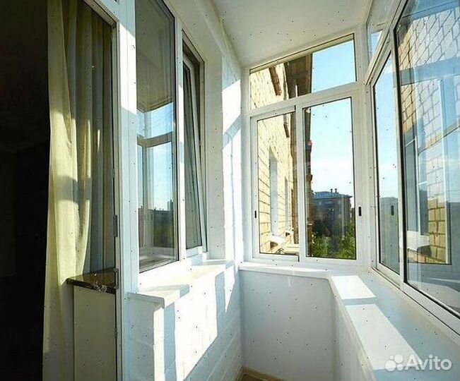 Балкон остекленный от завода