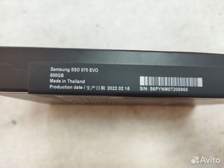 SSD Samsung 870 EVO 500 гб (MZ-77E500B/EU) Новый