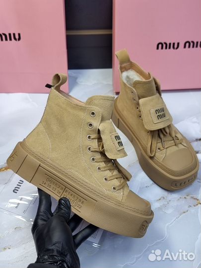 Ботинки miumiu зимние 37