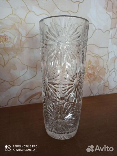 Хрустальная ваза 26 см