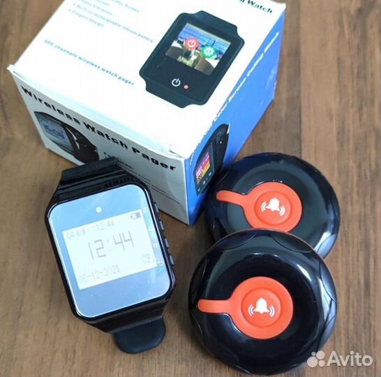 Кнопка вызова официанта Классик и часы официанта