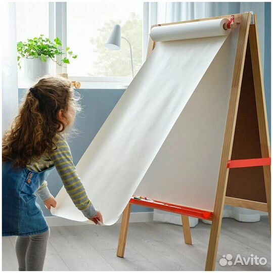 Новое. Икеа ориг. Доска мольберт Мола+тубус+бумага