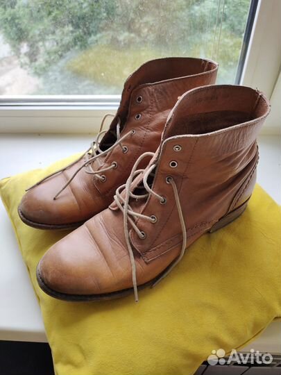 Шикарные кожаные ботинки 40 р