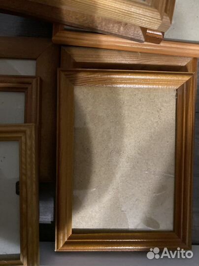 Фоторамки из дерева со стеклом