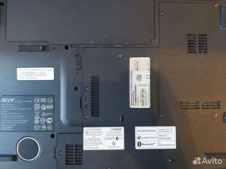 Ноутбук Acer aspire 5920G (на запчасти)