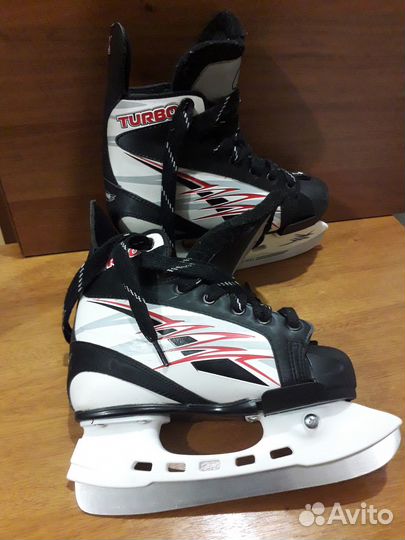 Коньки хоккейные раздвижные 32-35 размер