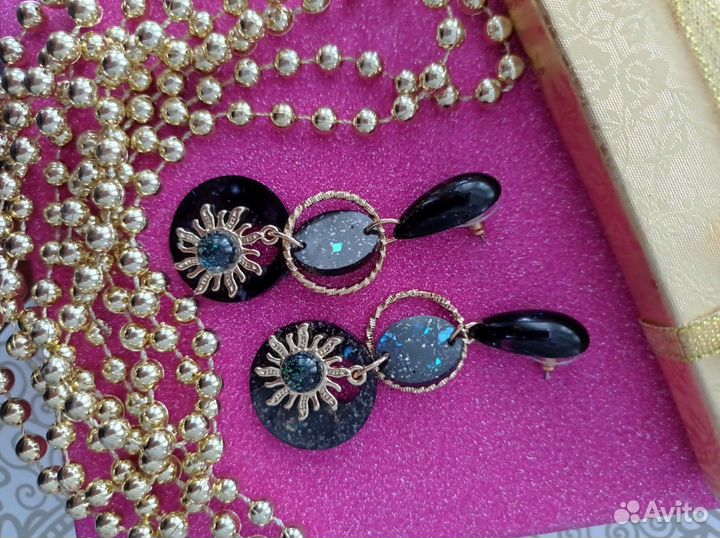Серьги из эпоксидной смолы