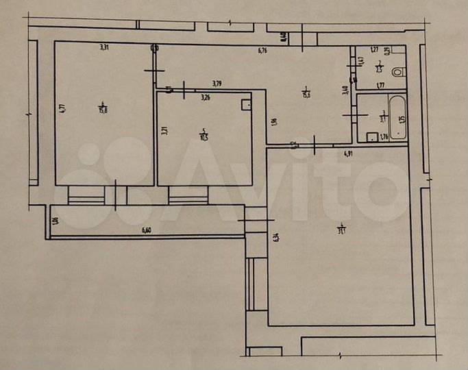 2-к. квартира, 78,6 м², 9/16 эт.