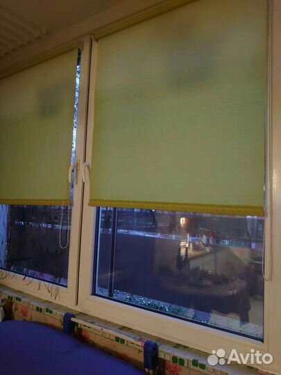 Рулонные шторы ролеты рол 90см х 160см 4шт+2шт 4шт