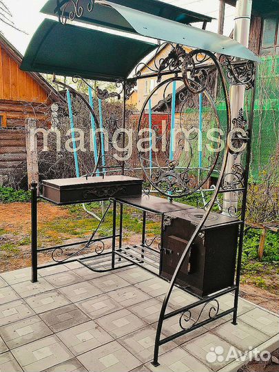 Мангал с крышей