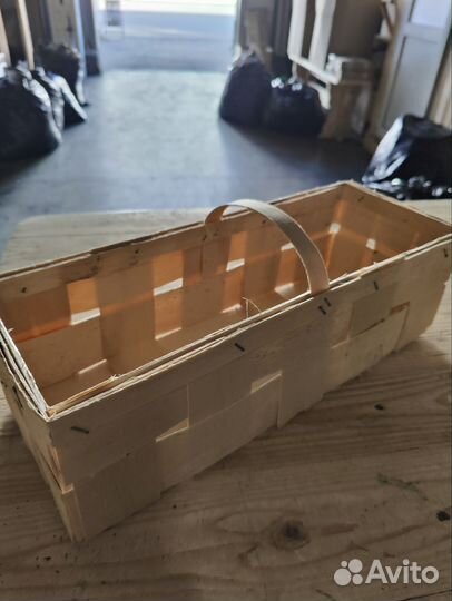 Корзинка из шпона