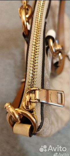 Сумка Coach canvas с ручками кроссбоди, из Австрии