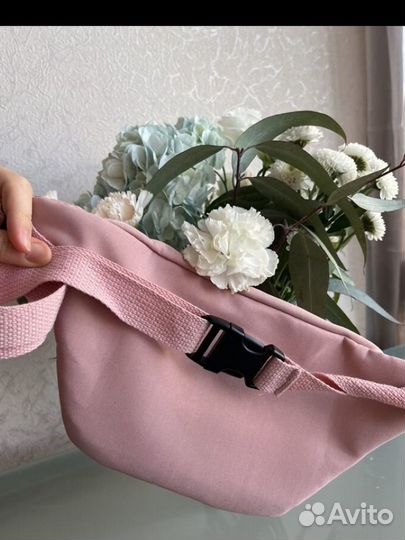 Поясная сумка детская розовая