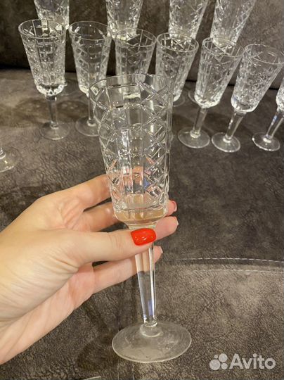 Бокалы стекло фужеры рюмки СССР