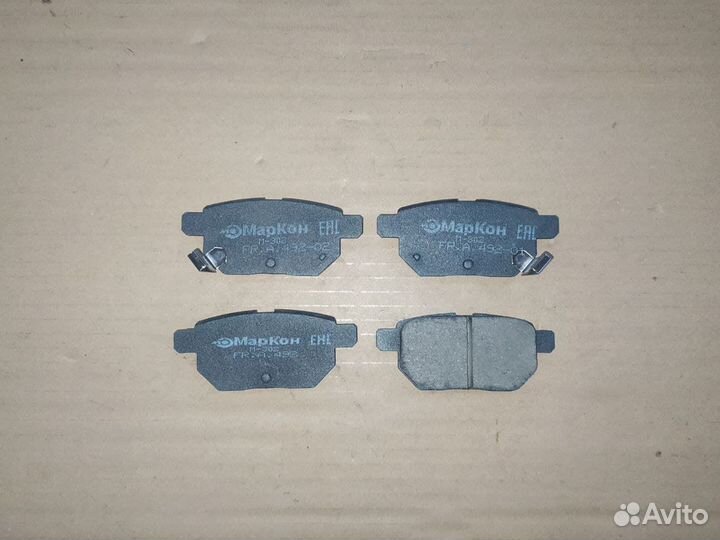 Колодки задние Toyota Corolla 150, Auris