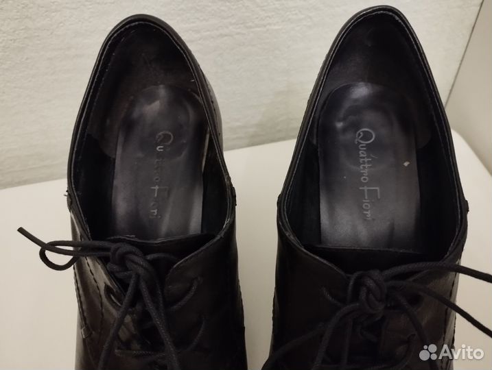 Полуботинки женские из нат.кожи,37р. Quattro Fiori