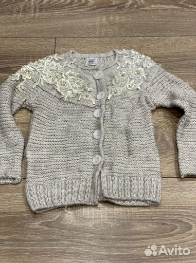 Кардиган с шерстью для девочки, размер 92-98 см