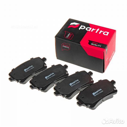 Partra BP6130 Колодки тормозные дисковые перед пра