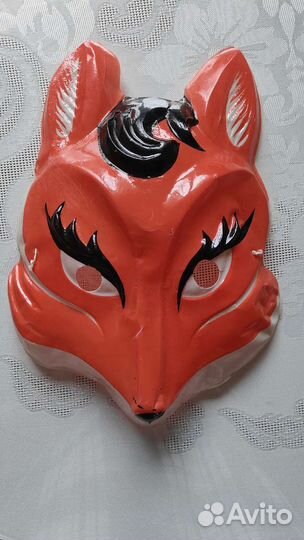 Маска новогодняя карнавальная Лисичка