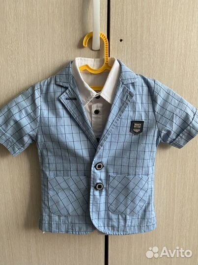 Рубашка+жилетка