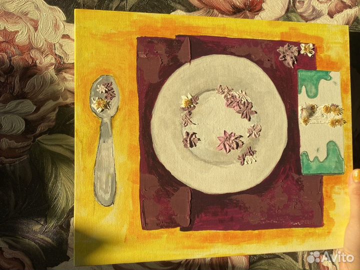 Картина акрилом на холсте